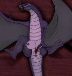 anal crotch_breasts dragon dreamworks feet female feral fingering genitals goldgalaxy2004 hi_res horn how_to_train_your_dragon nipples playing_with_pussy purple_body purple_scales pussy scales skrill_(species) solo tail teats wings