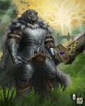  2022 anthro armor biped blaidd_(elden_ring) boots canid canine canis cape clothing detailed_background digital_media_(artwork) elden_ring footwear fromsoftware fur gauntlets gloves greatsword grey_body grey_fur handwear hi_res holding_object holding_sword holding_weapon male mammal melee_weapon muscular muscular_anthro muscular_male nexus outside purple_eyes solo sword video_games weapon wolf 