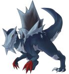 alpha_channel alternate_form ambiguous_gender baxcalibur biped blue_body claws dingo_(artist) feral generation_9_pokemon hi_res nintendo pokemon pokemon_(species) red_claws simple_background solo standing transparent_background
