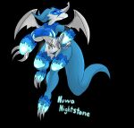 absurd_res alternate_color bandai_namco big_breasts breasts digimon digimon_(species) exveemon fan_character female flamedramon fusion hi_res nuwa_nightstone_(artist) solo
