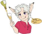  alcohol asinus beverage clothing container cup donkey equid equine fujoshiineko glass grey_hair hair human male mammal red_clothing red_shirt red_topwear shirt simple_background solo species_transformation topwear transformation transformation_sequence wine 