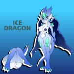  adkindragon anthro blue breasts claws dragon elemental_(disambiguation) fangs female fire grass hi_res horn humanoid ice invalid_color invalid_tag jaw kobold lizard open_mouth plant red reptile scalie scals solo white wind 