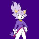  anthro belly blaze_the_cat clothed clothing domestic_cat felid feline felis female hi_res looking_at_viewer mammal navel sega skybeatz solo sonic_the_hedgehog_(series) 