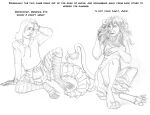  amanda_(tcitw) anthro arania armadillo_girdled_lizard breasts clothed clothing comic dialogue duo english_text felid female fur girdled_lizard greyscale hair hoodie jack_(tcitw) kilt lion lizard male mammal mane monochrome pantherine reptile scales scalie text the_cabin_in_the_woods_(arania) topwear torn_clothing whiskers 
