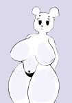 2024 absurd_res anthro bear big_breasts blush breasts cartoon_network clothing female freckles hands_behind_back hi_res kirukato mammal panties solo standing teri_(tawog) the_amazing_world_of_gumball thick_thighs underwear white_body