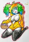 absurd_res animal_humanoid basket big_breasts bovid bovid_humanoid breasts buckteeth bunny_hoodie caprine caprine_humanoid cleavage clothed clothing container egg egg_basket female fluffy fluffy_ear fluffy_tail freckled_breasts freckles green_hair hair hi_res horizontal_pupils humanoid lagomorph lagomorph_humanoid leporid leporid_humanoid looking_at_viewer mammal mammal_humanoid panties pupils rabbit rabbit_humanoid sheebi sheebibites sheep sheep_humanoid smile smiling_at_viewer tail teal_eyes teal_hair teeth thick_thighs traditional_media_(artwork) underwear unzipped_jacket unzipped_jumpsuit