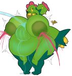  absorption_vore absurd_res belly big_belly big_breasts bodily_fluids breasts expansion generation_5_pokemon growing growth hi_res huge_breasts hyper hyper_breasts inflation lactating maractus nintendo obese overweight pokemon pokemon_(species) snekkobean vore 