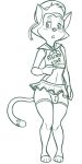 2024 alternate_costume anthro bent_arm biped black_and_white black_text blush blush_lines bottomwear bow_(feature) bulge cats_don&#039;t_dance clothed clothed_anthro clothed_male clothing clothing_lift crop_top crop_top_lift curved_eyebrows danny_(cats_don&#039;t_dance) digital_drawing_(artwork) digital_media_(artwork) dipstick_tail domestic_cat english_text eyebrows felid feline felis femboy fingers front_view full-length_portrait fully_clothed fully_clothed_anthro fully_clothed_male fur fur_tuft hat head_tuft headgear headwear hi_res humanoid_hands iris legs_together legwear looking_aside male mammal markings microskirt midriff miniskirt monochrome musical_note open_mouth plantigrade portrait prick_ears print_clothing print_thong print_underwear pupils redout shirt shirt_lift shy skimpy skirt slutty_clothing solo standing tail tail_markings text text_on_clothing text_on_crop_top text_on_shirt text_on_topwear thick_thighs thigh_highs thin_eyebrows thong toeless_legwear toeless_thigh_highs topwear topwear_lift tuft underwear warner_brothers