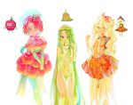  3girls adventure_time bacon blonde_hair breakfast_princess cowboy_shot crown dress food food-themed_clothes fork fried_egg fruit green_hair highres holding holding_fork long_hair looking_at_viewer maple_syrup multiple_girls neck_ribbon open_mouth panties pelvic_curtain personification puffy_short_sleeves puffy_sleeves raspberry ribbon see-through see-through_dress short_sleeves simple_background slime_(substance) slime_princess smile sycisycii underwear very_long_hair white_background white_panties wildberry_princess yellow_eyes yellow_ribbon 