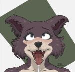 ahegao anthro beastars blush canid canine canis delta_dewitt digital_media_(artwork) female hi_res juno_(beastars) looking_pleasured mammal open_mouth simple_background solo tongue tongue_out wolf
