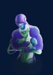 alien arms_around_another arms_around_partner bald biceps black_background blue_body dragon_ball dragon_ball_super duo eyes_closed frieza_race frost_(dragon_ball) half-closed_eyes hand_on_chest hi_res hit_(dragon_ball) hug hugging_another hugging_from_behind humanoid male male/male muscular muscular_male narrowed_eyes nude purple_body red_eyes sailorfrix shaded simple_background standing standing_behind touching_arm touching_chest wrist_grab