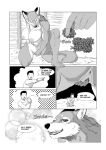  4_breasts anus aoino_broome armpit_hair bdsm berry blush blush_lines body_hair bondage bound breasts butt canid canine canis claws comic conditional_dnp dialogue domestic_dog duo eyes_closed fangs female fingering food fruit genitals hi_res human humanoid inner_ear_fluff larger_female male mammal multi_breast narrowed_eyes nipples object_in_pussy open_mouth plant pussy size_difference teeth tongue tuft vaginal 