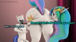 anthro big_breasts big_butt big_female breasts butt commonguard dominant duo equid equine fart feces female forced friendship_is_magic hasbro hi_res horse male male/female mammal mask my_little_pony pony princess_celestia_(mlp) royal_guard_(mlp) size_difference smaller_male