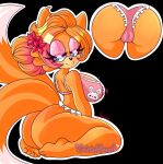  angieaivle anthro big_breasts big_butt breasts butt canid canine clothing eyeshadow female fox hi_res lingerie makeup mammal milly_miles_prower sega solo sonic_the_hedgehog_(series) 