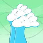  2d_animation animated anthro bodily_fluids curling_toes cyan_yoshi feet foot_fetish mario_bros nintendo paws solo sweat sweatdrop toes tyrrando yoshi 