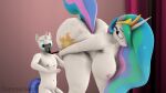  anthro big_breasts big_butt big_female breasts butt commonguard dominant duo equid equine fart feces female forced friendship_is_magic hasbro hi_res horse male male/female mammal mask my_little_pony pony princess_celestia_(mlp) royal_guard_(mlp) size_difference smaller_male 