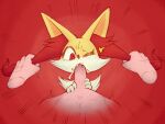  ambiguous_gender anthro blush bodily_fluids box_(hajimeyou654) braixen color_edit colored cum digital_media_(artwork) duo ear_pull erection face_fucking fellatio forced forced_oral fur generation_6_pokemon genital_fluids genitals hair heart_eyes heart_symbol hi_res human inner_ear_fluff interspecies irrumatio male male/ambiguous mammal nintendo oral penetration penile penis pokemon pokemon_(species) pulling_hair sex simple_background third-party_edit touching_hair tuft yellow_body yellow_fur 