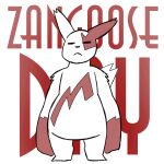  alpha_channel ambiguous_gender animated anthro bouncing dancing eyes_closed nintendo pok&eacute;mon pok&eacute;mon_(species) potoobrigham simple_background solo swaying text transparent_background video_games zangoose zangoose_day 