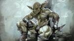  dagantfus_(artist) ear_piercing goblin green_body hi_res humanoid humanoid_pointy_ears male muscular muscular_humanoid muscular_male nipple_piercing nipples of_orcs_and_men piercing solo styx_(of_orcs_and_men) 