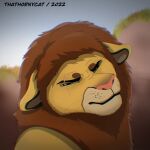  colored felid feline feral headshot headshot_portrait hi_res lion mammal pantherine portrait thamani thathornycat 
