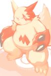  2022 anthro biped hi_res kemono kisukemk777 nintendo overweight pok&eacute;mon pok&eacute;mon_(species) red_body solo text video_games zangoose 