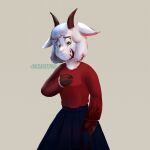  2020 anthro artist_name blood blood_splatter bodily_fluids bottomwear bovid caprine clenched_teeth clothing crying digital_drawing_(artwork) digital_media_(artwork) dress female frown fur goat hair hi_res hooves horizontal_pupils horn jokesitos mammal mature_anthro mature_female mother mother_goat my_little_goat parent pupils sad skirt solo standing tears teeth the_wolf_and_the_seven_little_goats white_body white_fur white_hair white_wool wool_(fur) yellow_eyes 