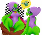  ? bedroom_eyes breasts butt clothing electronic_arts elemental_creature elemental_humanoid female fertilizing_(artist) flora_fauna green_body green_shadow hood humanoid kneeling leotard looking_at_viewer looking_back narrowed_eyes peashooter_(pvz) plant plant_humanoid plant_pot plants_vs._zombies plants_vs._zombies_heroes popcap_games seductive solo speech_bubble thick_thighs video_games watering_can 