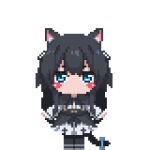  animal_ears animated animated_gif black_footwear black_hair blue_eyes blush_stickers cat_ears cat_girl chibi full_body jumping little_witch_nobeta long_hair long_sleeves lowres official_art phyllis_(human)_(little_witch_nobeta) phyllis_(little_witch_nobeta) pixel_art protected_link second-party_source simple_background solo standing tail transparent_background 