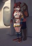  2022 anthro areola breasts clothed clothing duo female fingers hair hi_res lagomorph lepi leporid long_ears lop_(star_wars_visions) mammal nipples qupostuv35 star_wars star_wars_visions 