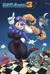  ambiguous_gender anthro big_breasts blonde_hair breasts broodal bullet_bill chain_chomp clothed clothing female footwear goomba hair hariet_(mario) hi_res lagomorph leporid mammal mario_bros nintendo overalls rabbit shoes snao spikes super_mario_odyssey video_games 