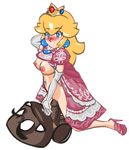  big_breasts big_tits blonde blonde_hair blue_eyes blush breasts cowgirl_position crown earrings elbow_gloves gif girl_on_top gloves goomba heels high_heels huge_penis huge_tits jewels large_breasts long_hair monster nintendo nipples parody playshapes princess_peach pussy sex spread_legs vagina vaginal 