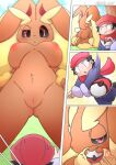  anthro big_breasts breasts brown_body brown_fur female fur genitals hi_res hinata_sakamoto human larger_anthro larger_female lopunny male mammal nintendo pok&eacute;mon pok&eacute;mon_(species) pussy size_difference smaller_human smaller_male video_games 