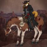  absurd_res anthro bangs blood bodily_fluids brody bundadingy concho cowboy creepy death duo equid equine feral gore goth hi_res horse humanoid male male/male mammal money outlaw pony saddle scary solo spooky_(disambiguation) thehuntingwolf undead western zombie 