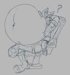  2022 ? anthro belly belly_inflation big_belly canid canine clothed clothing crossed_legs eggo21 fox fox_mccloud fur hand_behind_head hand_on_stomach hi_res hyper hyper_belly inflation leaning leaning_back looking_at_belly looking_confused looking_surprised male mammal navel nintendo sitting solo star_fox teeth video_games whiskers wide_eyed 
