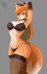  animal_humanoid canid canid_humanoid canine canine_humanoid clothing female fox fox_humanoid fox_in_underwear gatome hi_res humanoid lingerie lingerie_pattern_pets mammal mammal_humanoid solo underwear 