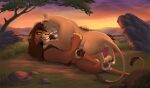  2021 balls disney duo felid female female_penetrated feral feral_on_feral feral_penetrated feral_penetrating feral_penetrating_feral genitals grass kiara kovu lion male male/female male_penetrating male_penetrating_female mammal pantherine pawpads penetration penis plant reallynxgirl rock the_lion_king tree whiskers 