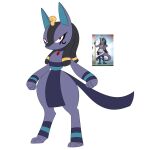  1:1 2022 anthro caffeine_demon fak&eacute;mon fan_character feet female fingers hair hi_res humanoid looking_at_viewer mammal nintendo pok&eacute;mon pok&eacute;mon_(species) purple_body red_eyes redesign simple_background solo standing thick_thighs toes unnamed_fakemon_(matpat) video_games white_background wide_hips youtube 