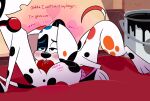  &lt;3 101_dalmatian_street 101_dalmatians animal_genitalia animal_penis black_body black_fur blue_spots blush bodily_fluids brother canid canine canine_penis canis canvas collar cum cum_in_mouth cum_inside d.j._(101_dalmatians) da_vinci_(101_dalmatians) dalmatian disney domestic_dog duo english_text erection female female_penetrated feral fur genital_fluids genitals hand_on_head headphones hi_res incest_(lore) knot male male/female mammal open_mouth oral orange_spots paint_can penetration penis red_spots saliva sibling sister spots spotted_body text thick_thighs white_body white_fur whitewolf20xx young 