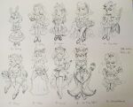  2025 5_fingers accessory age_difference aged_up anthro arms_bent armwear bare_shoulders bedroom_eyes big_breasts big_ears big_eyes big_iris biped black_text blank_stare blep blush blush_lines bow_(feature) bow_ribbon breast_size_difference breasts bride buckteeth bunny_(ajmarekart) canid canine canis chanel_(ajmarekart) character_name cheek_markings cheek_tuft chinchilla chinchillid chrysanthemum_(ajmarekart) cleavage cleavage_overflow clipboard closed_smile clothed clothed_anthro clothed_female clothing crown curled_tail curved_eyebrows curvy_anthro curvy_female curvy_figure dark_ears dark_markings dark_nose dark_stripes daughter_(lore) deer delia_(ajmarekart) detached_sleeves dipstick_tail doe_remi_(ajmarekart) domestic_cat domestic_dog dress dress_bow ear_piercing ear_stud elbow_gloves english_honorific english_text eyebrow_through_hair eyebrows eyelashes facial_markings facial_tuft felid feline felis female fingers fishnet_clothing fishnet_legwear fishnet_stockings floppy_ears flower flower_crown flower_in_hair footwear fox front_view fur fur_tuft garter_straps gesture gloves greyscale group guitar hair hair_accessory hair_bow hair_ribbon half-closed_eyes hand_behind_head hand_on_hip hand_on_own_hip handwear happy head_markings headgear heart_symbol hi_res high_heels holding_clipboard holding_flower holding_guitar holding_musical_instrument holding_object honorific humanoid_hands iris jewelry lagomorph larger_female legs_together legwear leotard leporid long_eyelashes looking_at_viewer macy_depoint_(ajmarekart) mammal markings mask_(marking) mature_anthro mature_female meryl_(ajmarekart) mitzi_(ajmarekart) monochrome mother_(lore) mouth_closed murphy_and_mitzi musical_instrument narrowed_eyes necklace no_pupils number older_female one_eye_closed open_mouth open_smile pantherine parent_(lore) piercing pikapika212 plant plantigrade plucked_string_instrument pointy_ears prick_ears procyonid rabbit raccoon ribbons rodent round_ears sandals sciurid seductive shoes short_hair size_difference skimpy small_waist smaller_female smile smiling_at_viewer snout standing stare stockings string_instrument striped_body striped_face striped_fur striped_markings striped_tail stripes tail tail_markings teeth text thick_eyelashes thick_thighs thigh_highs thin_eyebrows tiger tongue tongue_out traditional_media_(artwork) translucent translucent_hair tree_squirrel tuft veil vivian_(ajmarekart) waving waving_at_viewer wedding_dress wedding_veil wide_hipped_anthro wide_hipped_female wide_hips wink winking_at_viewer younger_female zoe_(ajmarekart) 