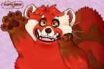  absurd_res ailurid disney fan_character fluffybardo fur hi_res mammal paws pixar red red_panda smile turning_red 