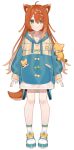  1girl animal_ear_fluff animal_ears bangs beige_hoodie blue_hoodie blue_nails bow chiri_(ch!) collarbone eyebrows_behind_hair highres hood hoodie idol_(vtuber_group) long_hair neo_sparkles official_art orange_bow sleeves_past_wrists smile solo tail two-tone_hoodie very_long_hair virtual_youtuber white_background white_footwear 