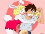  absurd_res anthro carrot_(one_piece) duo female hi_res human humanoid kenshinho_arts male mammal monkey_d._luffy one_piece 