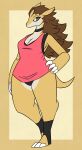 anthro breasts choker cleavage clothed clothing ear_piercing female footwear generation_1_pokemon hair hi_res jewelry necklace nerdyreindeer nintendo panties piercing pokemon pokemon_(species) sandslash shirt solo tank_top tied_hair toeless_footwear topwear underwear