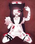 4_arms absurd_res ambiguous_gender amputee angel angel_humanoid animal_humanoid animate_inanimate arthropod bandage bandaged_arm bandaged_leg blattodea blood bodily_fluids cat_humanoid clothing cockroach disability doll doll_joints dreamalgia dress felid felid_humanoid feline feline_humanoid feral footwear glasgow_smile hat headgear headwear hi_res humanoid insect legwear living_doll mammal mammal_humanoid missing_arm multi_arm multi_eye multi_limb nurse_clothing nurse_hat nurse_headwear nurse_uniform self-harm shoes solo syringe thigh_highs uniform winged_humanoid wings