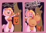2022 2koma 4_fingers abstract_background adventure_time angry animate_inanimate anthro bag big_breasts big_eyes big_mouth_(anatomy) big_nipples big_teeth black_eyebrows black_nose black_text blonde_hair blue_sclera blush blush_lines border breast_expansion breasts brown_ears cake_the_cat calico_cat cartoon_network clothed clothing color_edit colored comic countershade_fur countershade_torso countershading curved_eyebrows curvy_figure dbaru dialogue digital_drawing_(artwork) digital_media_(artwork) domestic_cat dot_eyes dropping dropping_bag dropping_object duo embarrassed english_text expansion extended_arms eyebrows eyelashes fangs featureless_breasts featureless_crotch felid feline felis female fingers fionna_the_human frown fully_clothed fur giggle glistening glistening_face glistening_hair glistening_nipples gloves_(marking) hair halloween heavy_blush hi_res holding_bag holding_object holidays huge_breasts huge_nipples human humanoid_hands humor laugh light_body light_fur light_hair light_skin living_clothing long_eyelashes mammal markings monotone_breasts multicolored_body multicolored_fur name_drop name_in_dialogue nipples no_irises noseless nude nude_anthro nude_female open_frown open_mouth open_smile outside pink_blush pink_border pink_tongue plant pointy_ears prick_ears pseudo_incest_(lore) pupils side_cut simple_eyes slit_pupils smile standing tail talking_to_another teeth text thick_thighs thin_eyebrows third-party_edit three-quarter_view tongue tree trick-or-treating two_panel_image two_tone_body two_tone_fur two_tone_tail wardrobe_malfunction white_body white_fur white_inner_ear white_tail wide_hipped_anthro wide_hipped_female wide_hips yelling yelling_at_another yellow_body yellow_breasts yellow_countershading yellow_fur yellow_markings yellow_nipples yellow_tail
