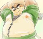  2022 absurd_res anthro black_nose clothed clothing eyewear glasses hat headgear headwear hi_res ikinarumi kemono lifewonders male mammal overweight overweight_male solo tokyo_afterschool_summoners ursid video_games volos 