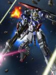  aeug artist_request asteroid battle beam_rifle energy_beam energy_gun explosion fake_screenshot gundam gundam_perfect_file highres machinery mecha mecha_focus mobile_suit no_humans realistic robot science_fiction shield star_(sky) v-fin weapon zero_gravity zeta_gundam zeta_gundam_(mobile_suit) 
