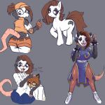 1:1 alternate_costume alternate_species american_opossum anthro arm_around_shoulders big_butt bottomwear butt capcom chun-li clothing collared_shirt cosplay cutie_mark dress dress_shirt duo equid equine eyes_closed eyewear female feral fio_germi glasses hasbro headpat hi_res horse hotpants male mammal marsupial maxine_(omegamax) metal_slug motion_lines my_little_pony omegamax pony shirt shorts smile solo street_fighter tail thick_thighs topwear