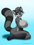  anthro breasts doodledan86 female hi_res mammal procyonid raccoon solo 