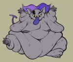 2025 areola belly_overhang big_areola big_moobs black_sclera cellulite clothing darkner deep_navel deltarune fool&#039;s_hat front_view grey_body hat hat_only headgear headgear_only headwear headwear_only hi_res humanoid humanoid_pointy_ears imp jevil_(deltarune) male moobs morbidly_obese morbidly_obese_humanoid mostly_nude navel obese obese_humanoid overweight overweight_humanoid pointy_ears pupils purple_tongue raised_arms raised_leg sharp_teeth short short_stack smile smokii solo teeth tongue tongue_out undertale_(series) waddling walking yellow_pupils